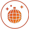 Globe Icon Orange