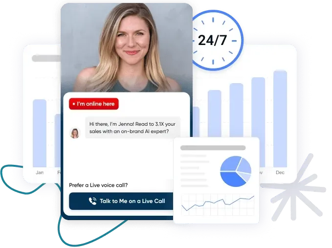 Aura 2.0 Jenna Avatar in chatbot window